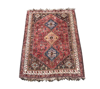 Lot 1273 - An Abadeh rug, Fars, South West Persia, the...