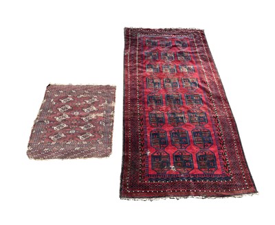 Lot 1274 - An Belouch long rug, circa 1930-50, 313 x...