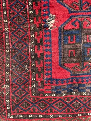 Lot 1274 - An Belouch long rug, circa 1930-50, 313 x...