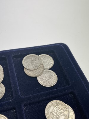 Lot 29 - King George VI Silver Pre 1947 6d - Select...