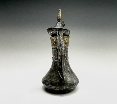Lot 1017 - A Saudi Arabian brass and silvered copper...