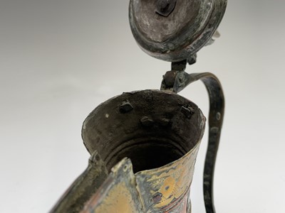 Lot 1017 - A Saudi Arabian brass and silvered copper...