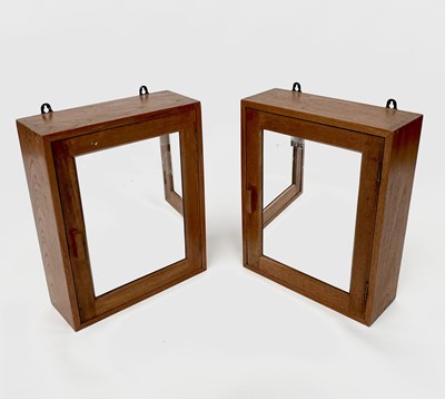 Lot 3042 - Two mid-century teak mirrored bathroom...