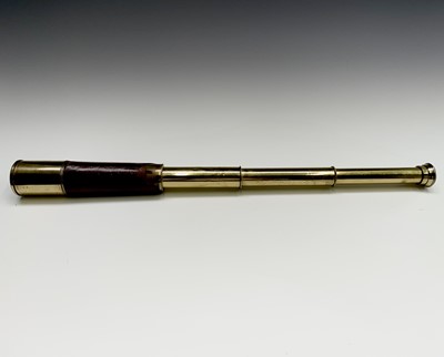 Lot 109 - A Naval brass three drawer telescope, by...