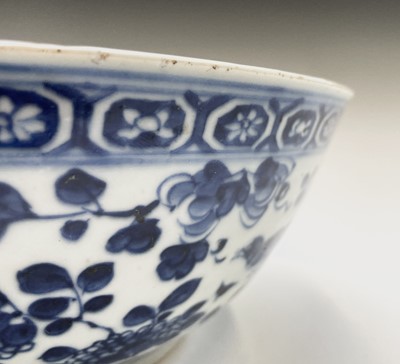 Lot 8 - A Chinese porcelain blue and white bowl, 18th...
