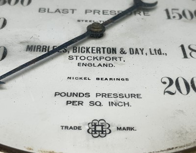 Lot 111 - Six assorted maritime brass pressure gauges,...