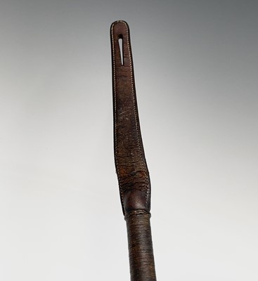 Lot 54 - A Swaine hunting whip, with antler grip,...