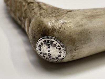 Lot 54 - A Swaine hunting whip, with antler grip,...