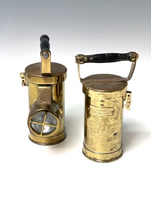 Lot 113 - Two brass Ceag inspection lamps, by Ceag Ltd,...