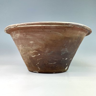 Lot 175 - A pottery pancheon, circa 1900, with a glazed...