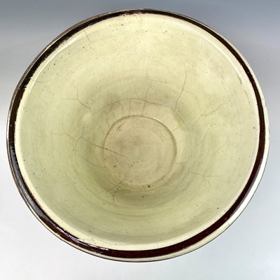 Lot 175 - A pottery pancheon, circa 1900, with a glazed...