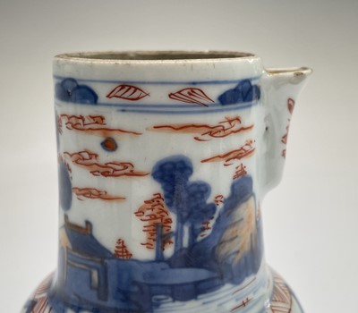 Lot 71 - A Chinese famille rose porcelain jug, height 9....