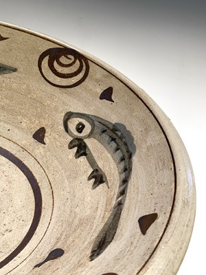 Lot 803 - A studio pottery stoneware bowl of large...