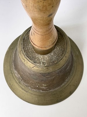 Lot 285 - World War Two Air Raid Patrol Hand Bell. A...