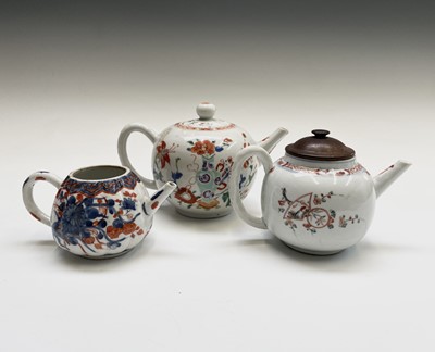 Lot 117 - Two Chinese famille rose porcelain teapots,...