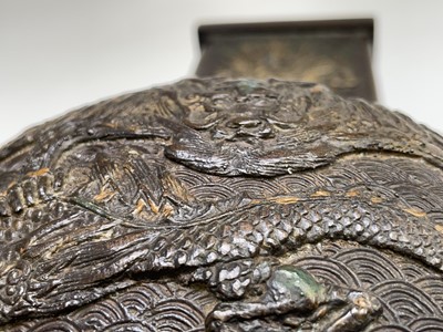 Lot 124 - A pair of Chinese bronze vases, 18th/19th...