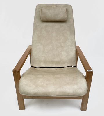 Lot 3051 - A beech framed armchair, late 1960s, with...