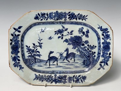 Lot 73 - Two Chinese porcelain blue and white meat...
