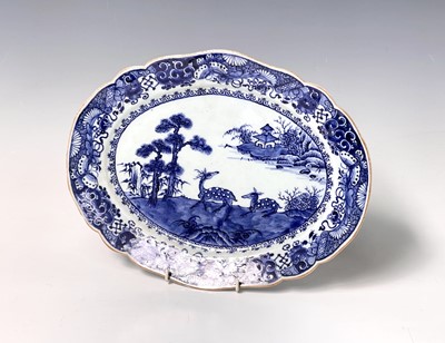 Lot 75 - Two Chinese porcelain blue and white meat...