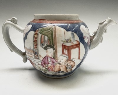 Lot 76 - Three Chinese porcelain teapots, 18th century,...