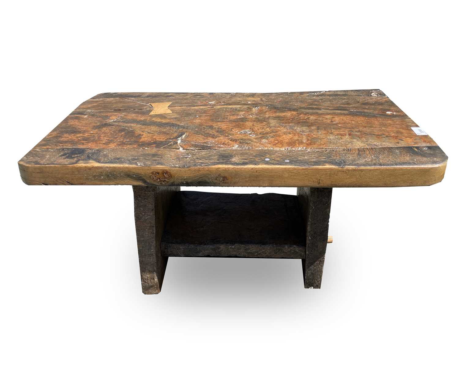 Lot 3065 - A rustic low table, made from reclaimed