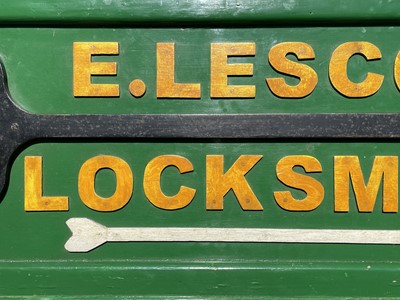 Lot 175 - A Locksmith's sign, mid 20th century, for...