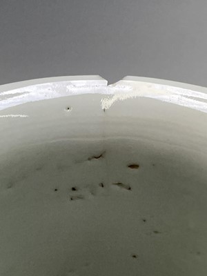 Lot 150 - Two Chinese porcelain blue white cylindrical...