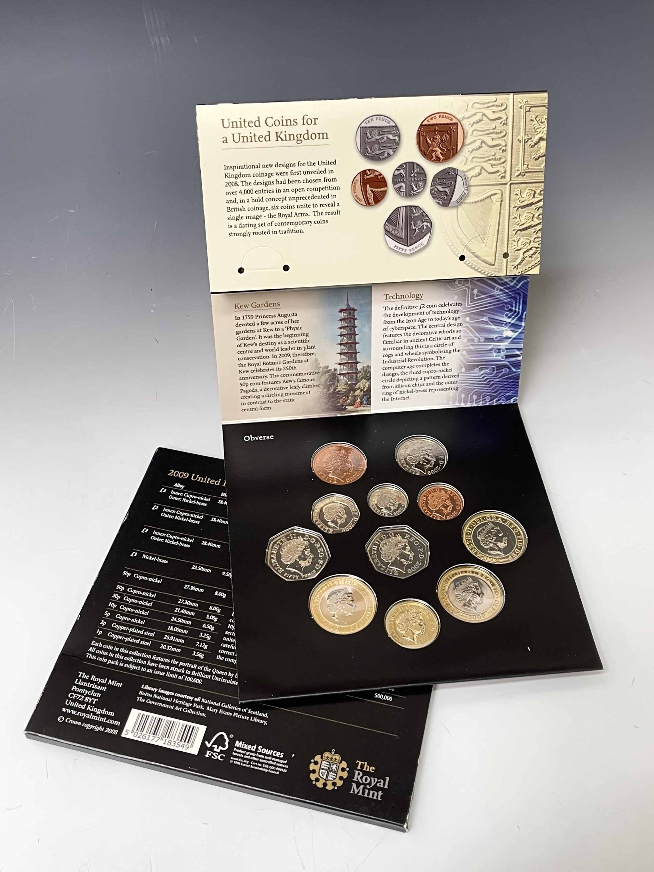 Lot 39 - 2009 Uncirculated Coin Set including scarce