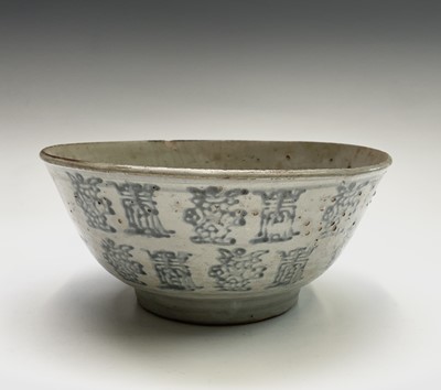 Lot 151 - A Chinese pottery bowl, Ming Dynasty, height...