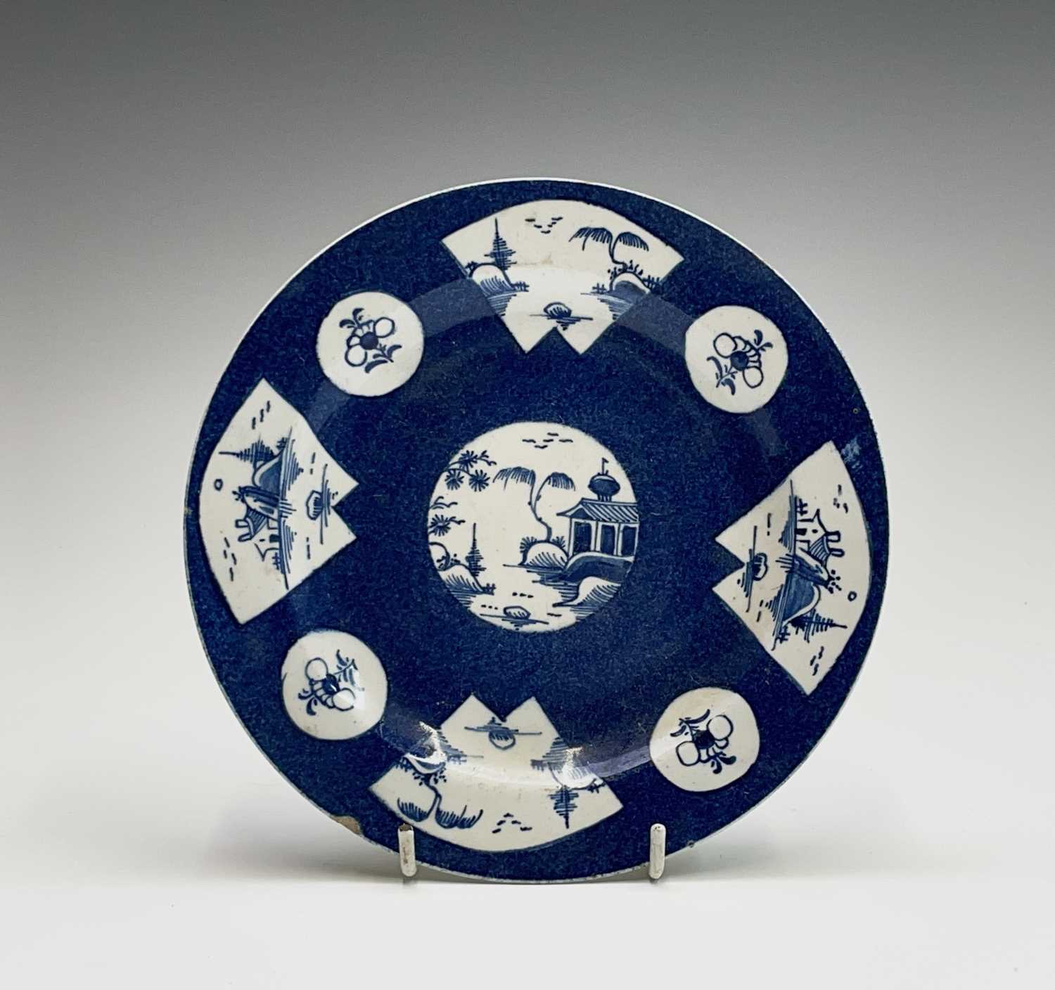 Lot 805 - A Bow porcelain plate, 18th century, the...