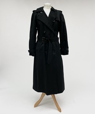 Lot 2823 - A ladies Burberry Prorsum black belted trench...