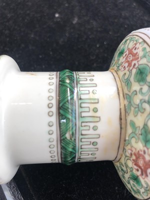 Lot 94 - A Chinese famille verte porcelain vase, 19th...