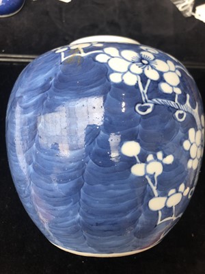 Lot 88 - Two Chinese porcelain blue and white ginger...