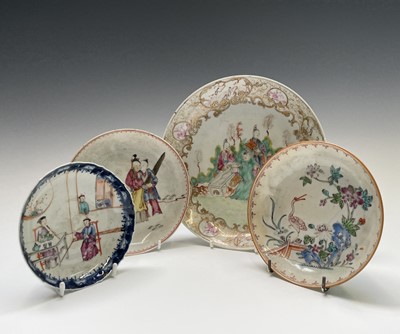 Lot 167 - Four Chinese famille rose porcelain dishes,...