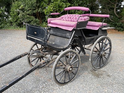 Lot 255 - A Swedish four-wheeled carriage or phaeton,...