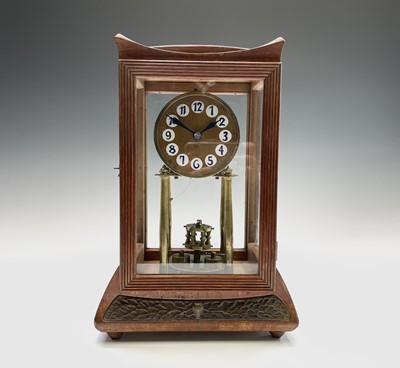 Lot 2929 - A walnut cased 400 day torsion clock, circa...