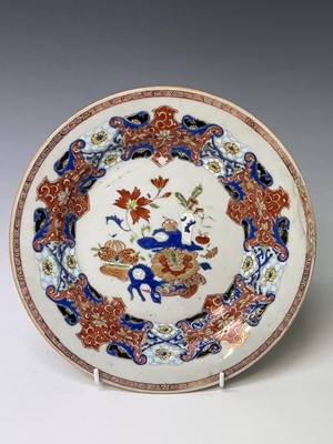 Lot 195 - Eight Chinese Imari porcelain plates, 18th...