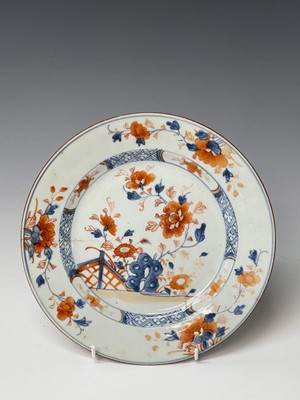 Lot 195 - Eight Chinese Imari porcelain plates, 18th...