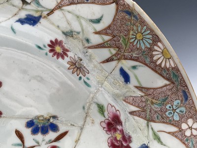 Lot 191 - Two large Chinese famille rose porcelain...