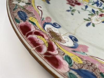 Lot 191 - Two large Chinese famille rose porcelain...