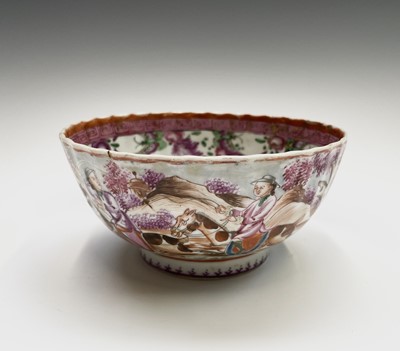 Lot 139 - A Chinese famille rose porcelain bowl, 18th...