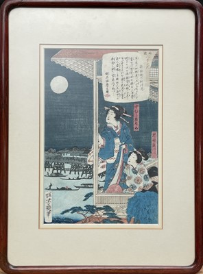 Lot 42 - A pair of Japanese original woodblock prints...
