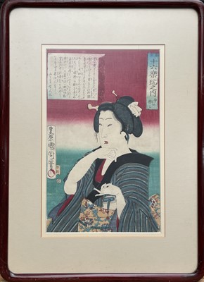 Lot 42 - A pair of Japanese original woodblock prints...