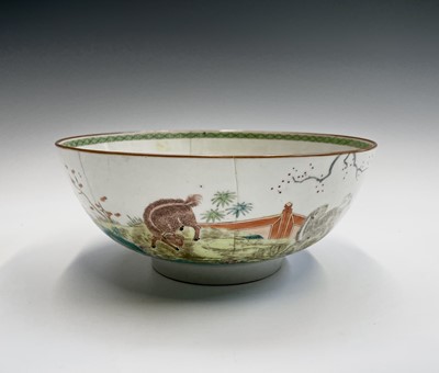 Lot 269 - A Chinese famille rose porcelain bowl, 18th...