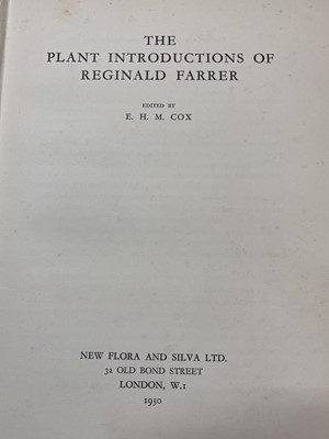 Lot 401 - E. H. M. COX. 'The Plant Introductions of...