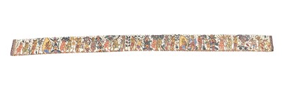 Lot 1045 - A large Indian painted canvas scroll, circa...