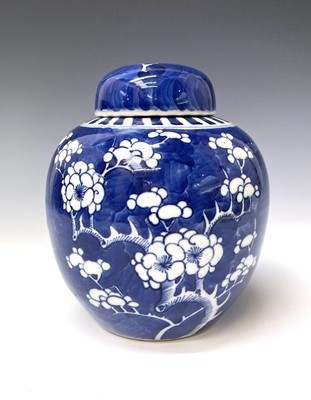 Lot 327 - A Chinese porcelain prunus pattern ginger jar...