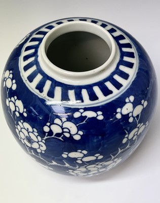 Lot 327 - A Chinese porcelain prunus pattern ginger jar...