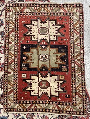 Lot 1284 - An Erivan rug, with Lesghi polychrome...