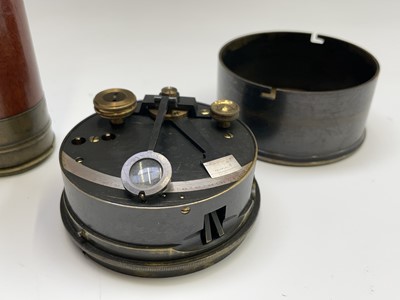 Lot 402 - A box sextant, by F Barker & Son, London,...